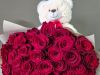 35 rosas con peluche, MyFlower, 35 roses with teddy bear