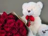 35 rosas con peluche, MyFlower, 35 roses with teddy bear